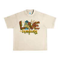Sandshell Love Camping Urban Heavy Tee - CowhideDigitalArt