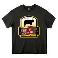 Asphalt angus beef Heavy Core Tee - linhVisuals