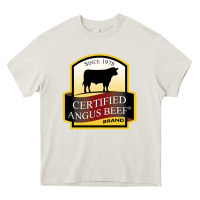 Cream angus beef Heavy Core Tee - linhVisuals