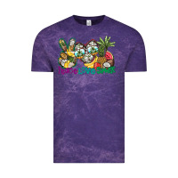 Cloud Purple Peace Love Summer Vintage Tee - CowhideDigitalArt