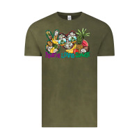 Vintage Olive Peace Love Summer Vintage Tee - CowhideDigitalArt