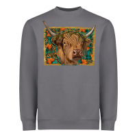 Storm highland cow fall Heavyweight Sweatshirt - RanaPortraitStore