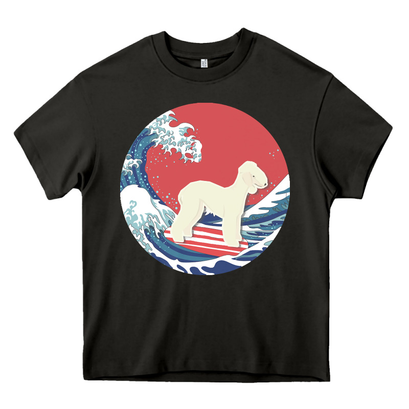 Bedlington Terrier T  Shirt Bedlington Terrier Gifts   Ocean Waves Sur Heavy Core Tee by linhVisuals | Teevron