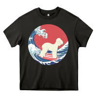 Asphalt bedlington terrier t  shirt bedlington terrier gifts   ocean waves sur Heavy Core Tee - linhVisuals