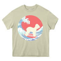 Mossy bedlington terrier t  shirt bedlington terrier gifts   ocean waves sur Heavy Core Tee - linhVisuals