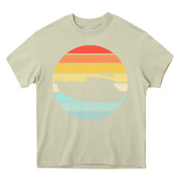 Mossy boat t  shirt boat trip silhouette on a distressed retro sunset produc Heavy Core Tee - linhVisuals
