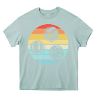 Arona bocce ball t  shirt bocce ball silhouette on a distressed retro sunset Heavy Core Tee - linhVisuals