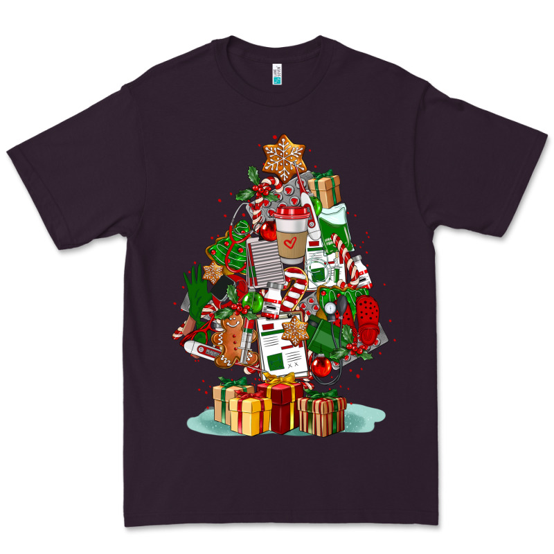 Nurse Christmas Tree Premium Tee by FaDigitalArtStudio | Teevron