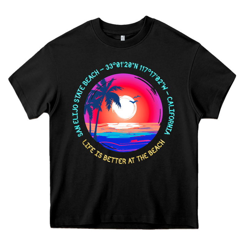 San Elijo State Beach T  Shirt San Elijo State Beach, Encinitas, Calif Heavy Core Tee by linhVisuals | Teevron