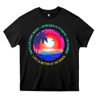 Black san elijo state beach t  shirt san elijo state beach, encinitas, calif Heavy Core Tee - linhVisuals