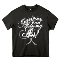 Asphalt brain cancer t  shirt cancer can kiss my ass! brain ( gray ribbon) t Heavy Core Tee - linhVisuals