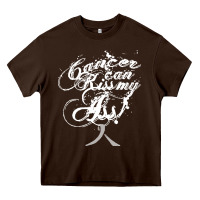 Brain Cancer T  Shirt Cancer Can Kiss My Ass! Brain ( Gray Ribbon) T Heavy Core Tee | Teevron