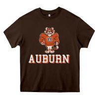 Chocolate Brown auburn tigers 02 Heavy Core Tee - linhVisuals