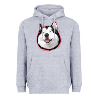 Heather Grey husky Heavyweight Hoodie - Jasminsmagicworld