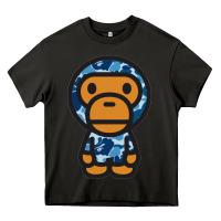 Asphalt baby milo bape camo Heavy Core Tee - linhVisuals