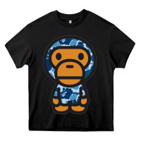 Black baby milo bape camo Heavy Core Tee - linhVisuals