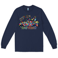 Navy autism avareness Long Sleeve Tee - SublimationCraftShop