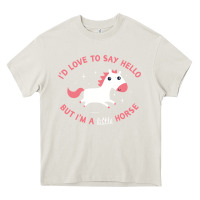 Cream i'm a little horse Heavy Core Tee - linhVisuals