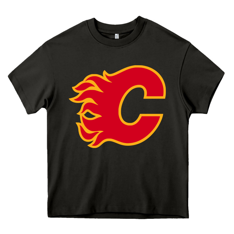 The-flames-calgary-sports Heavy Core Tee by linhVisuals | Teevron