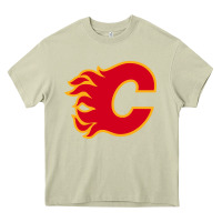 Mossy the-flames-calgary-sports Heavy Core Tee - linhVisuals