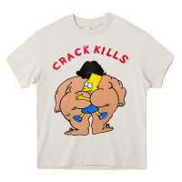 Cream bart crack kills Heavy Core Tee - linhVisuals