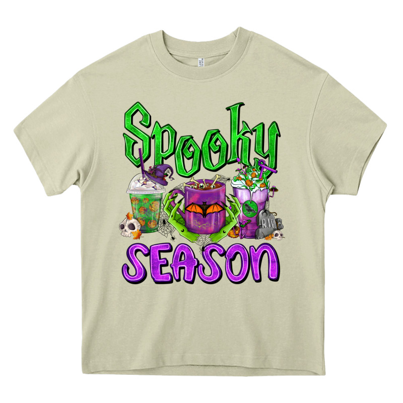Spooky Season Coffee Cups Heavy Core Tee by FaDigitalArtStudio | Teevron