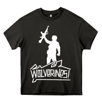 Asphalt Red Dawn Wolverines Heavy Core Tee - linhVisuals