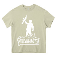 Mossy Red Dawn Wolverines Heavy Core Tee - linhVisuals