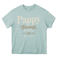 Arona Mens Pappy Because Grandpa Is For Old Guys Funny Heavy Core Tee - linhVisuals