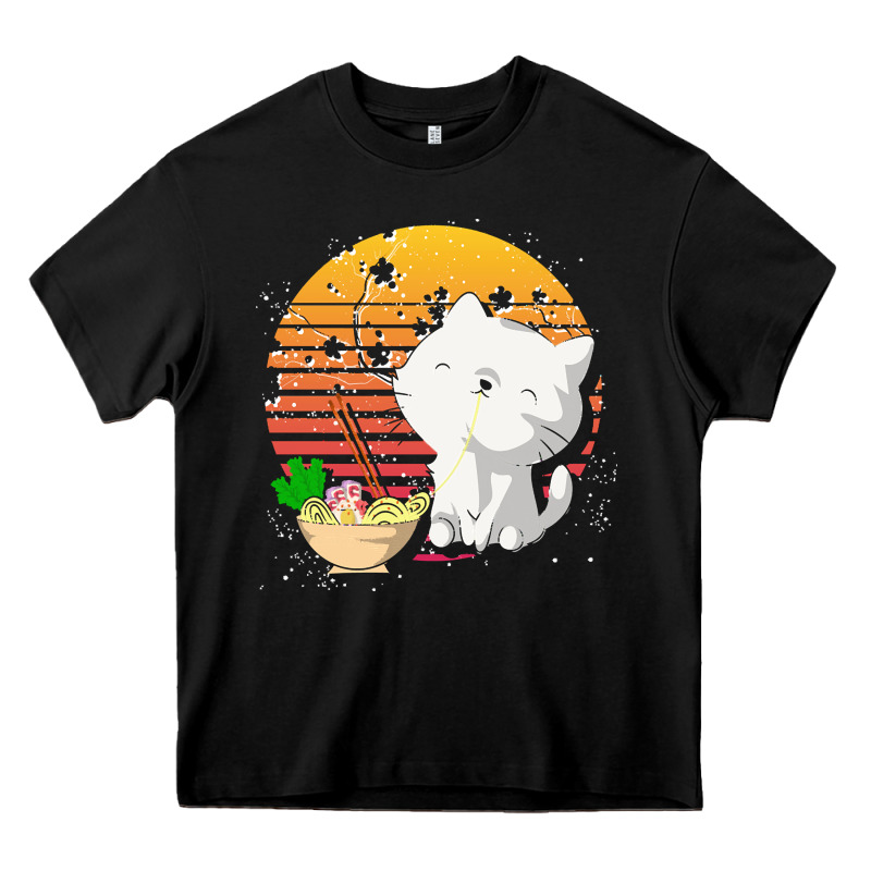 Cat T  Shirt Ramen Noodles Kawaii Cat T  Shirt Heavy Core Tee by linhVisuals | Teevron