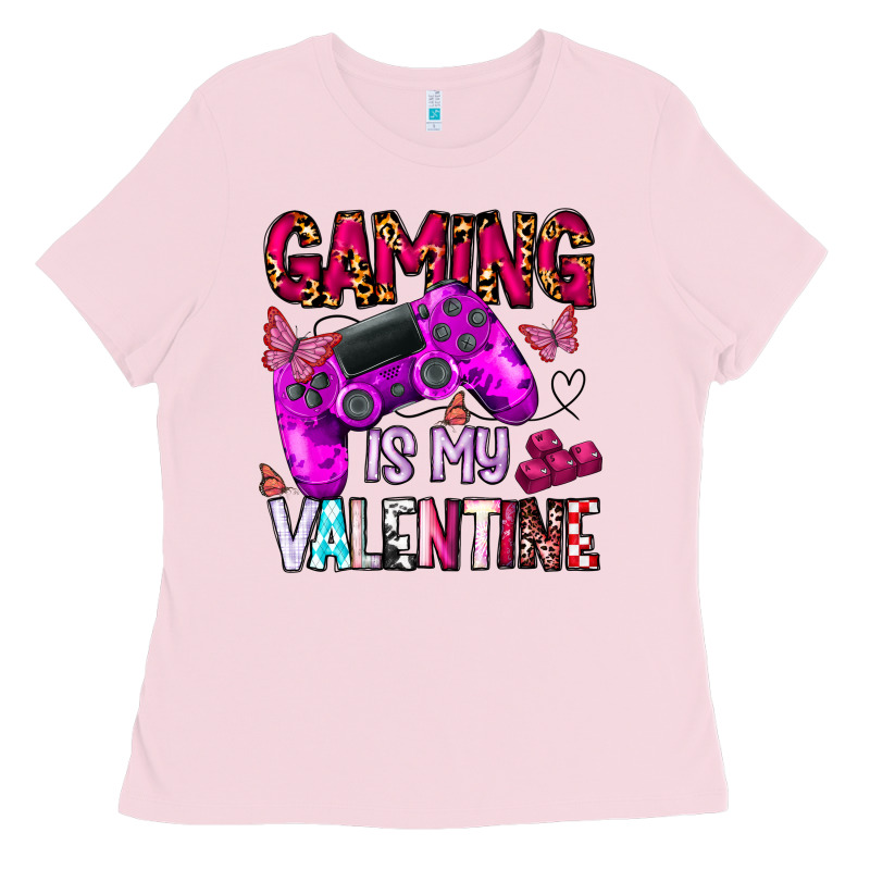Gaming Is My Valentine Ladies Tee by CowhideDigitalArt | Teevron