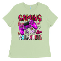 Matcha gaming is my valentine Ladies Tee - CowhideDigitalArt