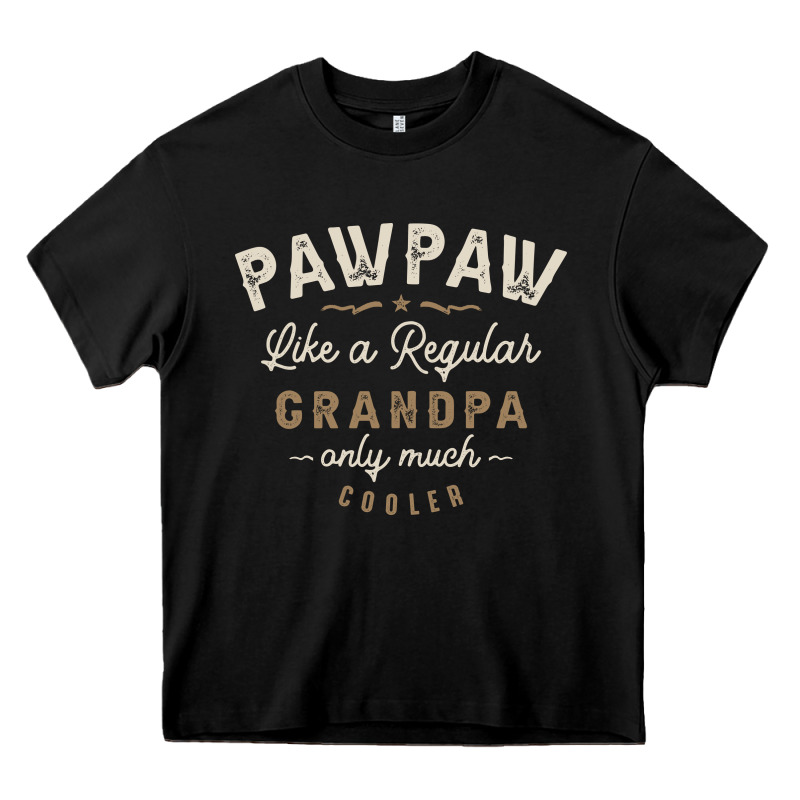 Mens Pawpaw Like A Regular Grandpa Funny Fathers Day Heavy Core Tee by linhVisuals | Teevron