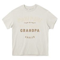 Cream Mens Pawpaw Like a Regular Grandpa Funny Fathers Day Heavy Core Tee - linhVisuals