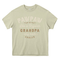 Mossy Mens Pawpaw Like a Regular Grandpa Funny Fathers Day Heavy Core Tee - linhVisuals