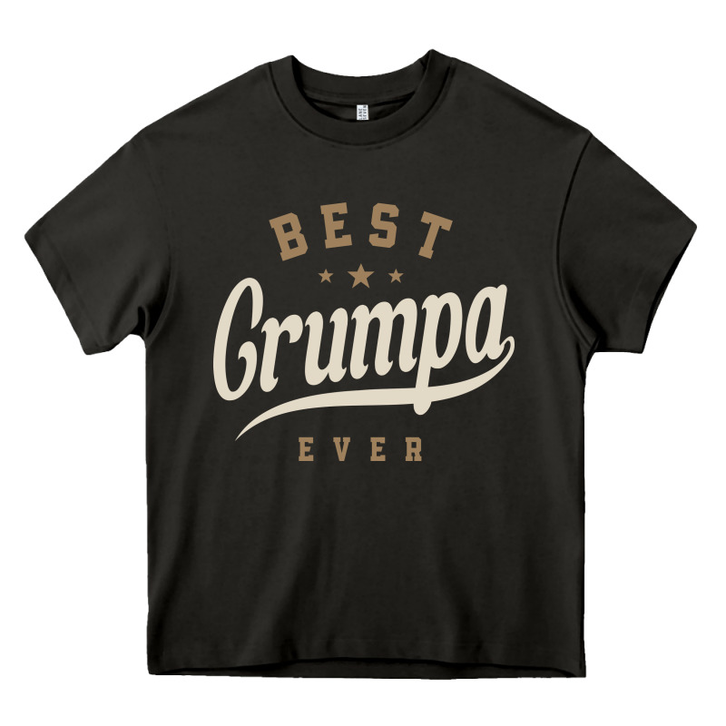 Mens Best Grumpa Ever Funny Grandpa Heavy Core Tee by linhVisuals | Teevron