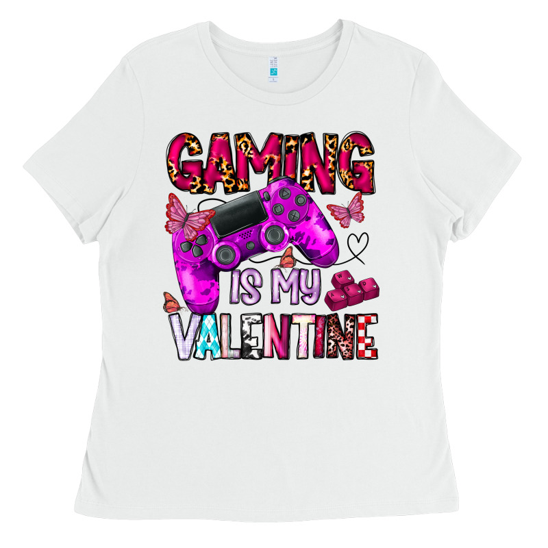 Gaming Is My Valentine Ladies Tee by CowhideDigitalArt | Teevron