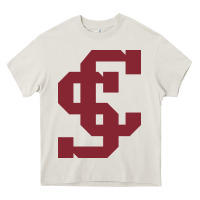 Cream santa clara br Heavy Core Tee - linhVisuals