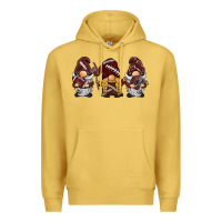 Antique Gold football gnomes Premium Hoodie - BarkalooDesign