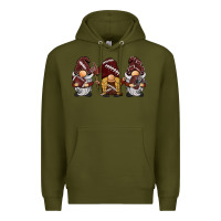 Army Green football gnomes Premium Hoodie - BarkalooDesign