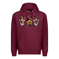 Burgundy football gnomes Premium Hoodie - BarkalooDesign