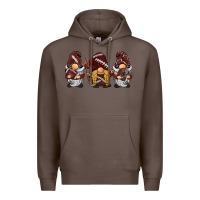 Coffee football gnomes Premium Hoodie - BarkalooDesign