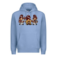 Colony Blue football gnomes Premium Hoodie - BarkalooDesign
