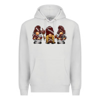 Dove Grey football gnomes Premium Hoodie - BarkalooDesign
