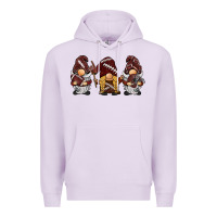 Lilac football gnomes Premium Hoodie - BarkalooDesign