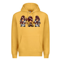 Mustard football gnomes Premium Hoodie - BarkalooDesign