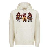 Oatmeal Heather football gnomes Premium Hoodie - BarkalooDesign