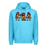 Ocean Blue football gnomes Premium Hoodie - BarkalooDesign