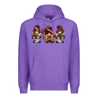Purple football gnomes Premium Hoodie - BarkalooDesign