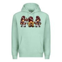 Seafoam football gnomes Premium Hoodie - BarkalooDesign